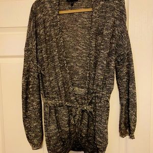 Express Black/White/Gray Cardigan
